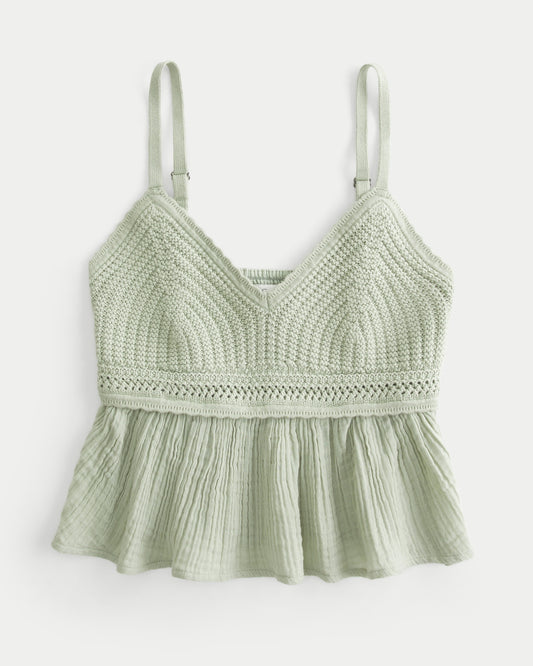 Easy Crochet Babydoll Top