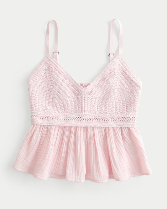 Easy Crochet Babydoll Top